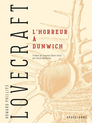 cover image of L'Horreur à Dunwich